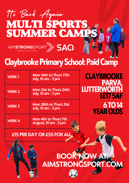 SUMMER Multi Sports Camps at Claybrooke Primary School