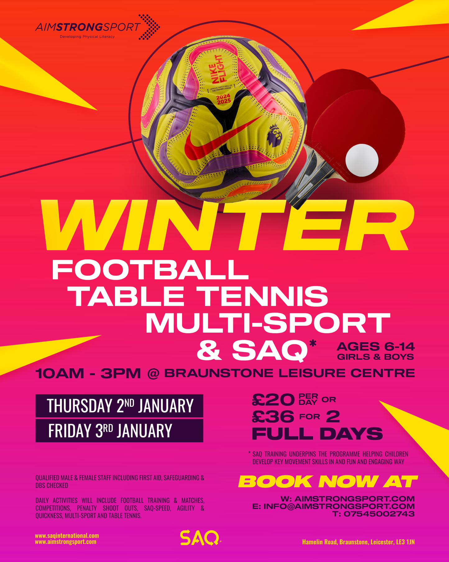 Winter Multi Sports Camps at Braunstone Leisure Centre